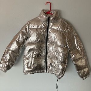 Silver Puffer Jacket